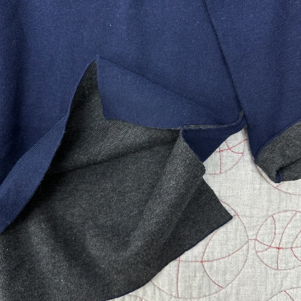 Victoria's Secret Reversible Sweater Navy‎ Gray Cashmere / Women's Medium